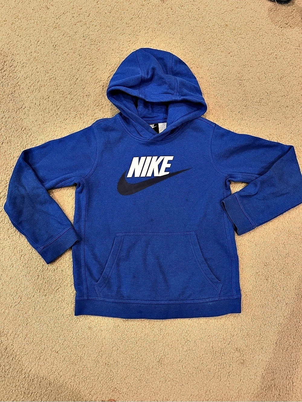 Nike Boys' Blue Hoodie Size Large